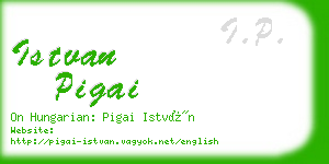 istvan pigai business card